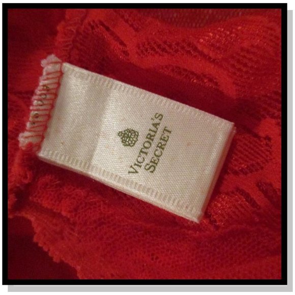 💥SOLD💥VS RED LACE NET BACKLESS THONG BODY SUIT - Picture 6 of 9